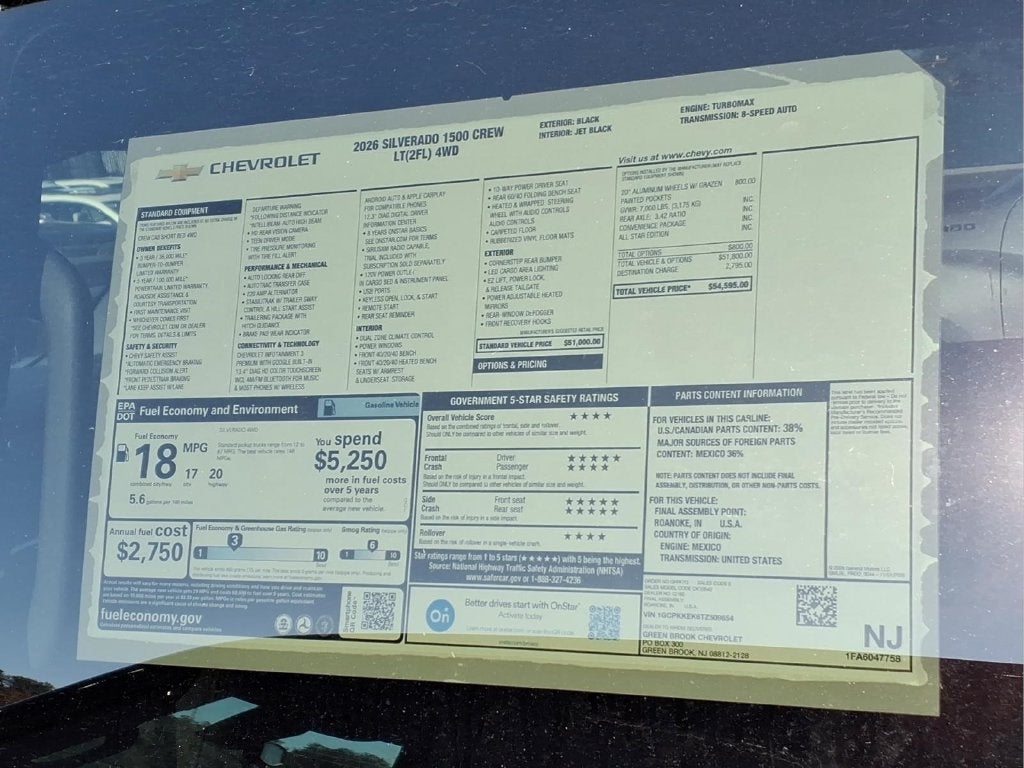 2026 Chevrolet Silverado 1500 LT (2FL)