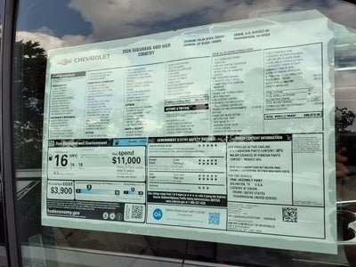 2026 Chevrolet Suburban High Country
