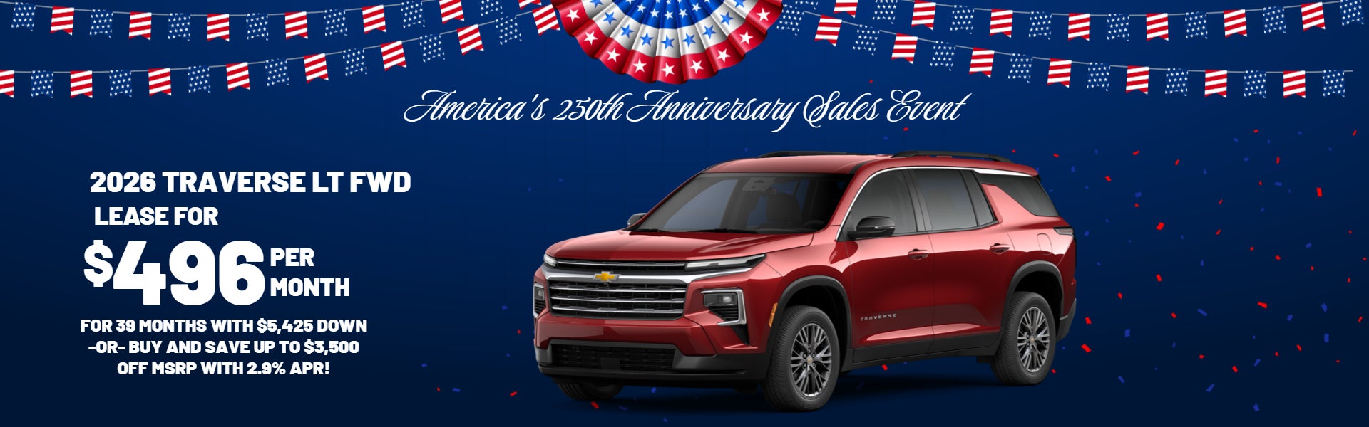 2026 Traverse Special Offer