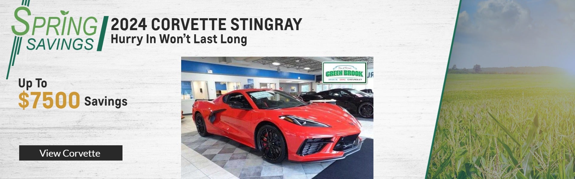 SPRING SAVINGS ON 2024 CORVETTE STINGRAY